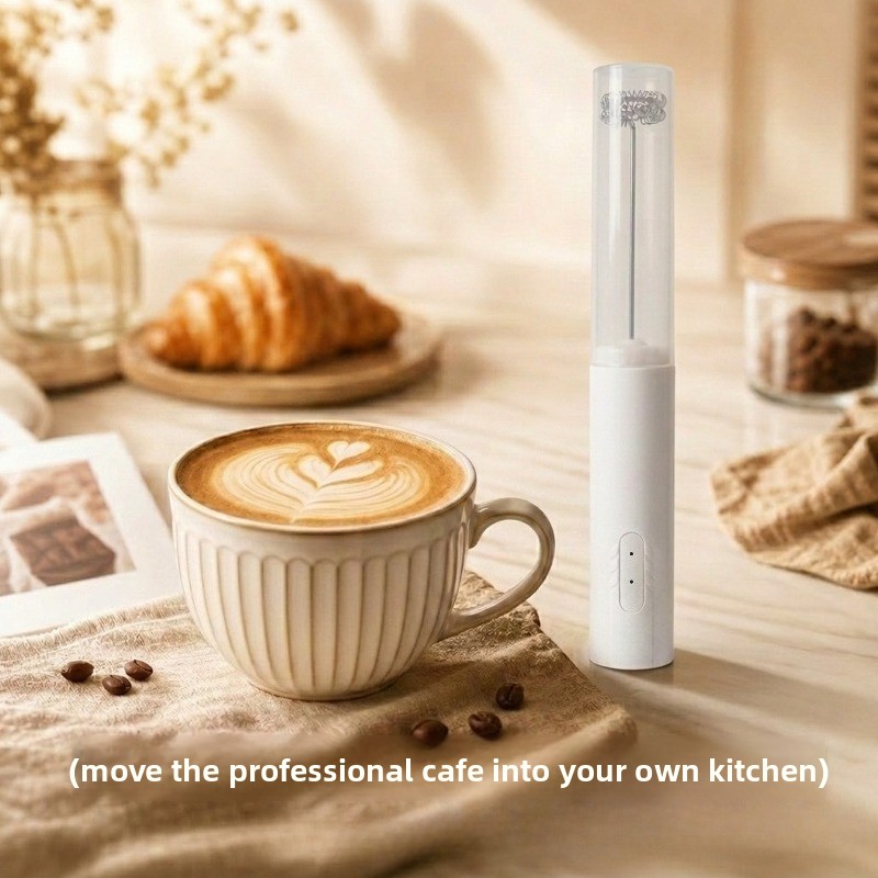 Electric Milk Frother Handheld - Kitchen Powerful Stirrer Milk Frother Handheld