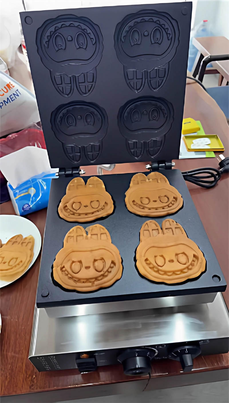 Professional Cartoon Shape Waf - Mini Waffle Maker Machine 评论和价格