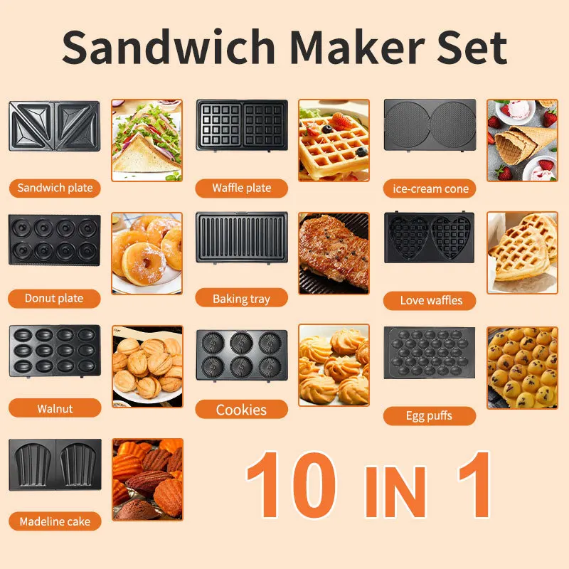 220/110V Household Appliances  - Mini Waffle Maker Machine 评论和价格