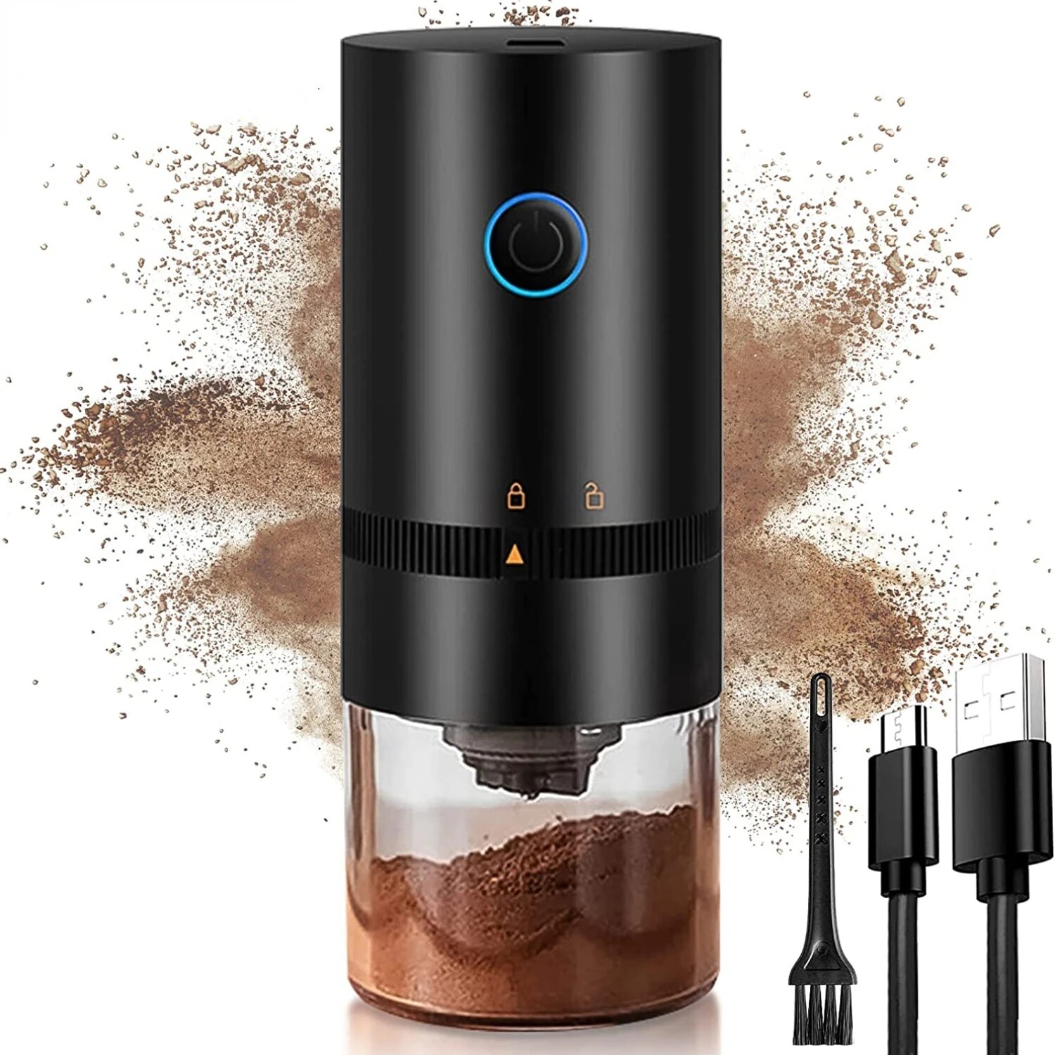 Coffee Grinder TYPE C USB Char - Coffee Bean Grinder Electric 评论和价格