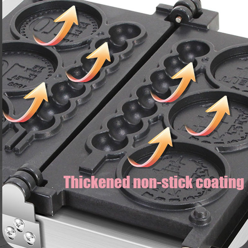 4-hole 110V/220V Non-stick Rou - Mini Waffle Maker Machine 评论和价格